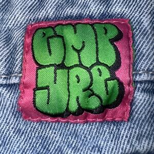 EMPYRE TORI JEANS WOMENS 12 LIGHT WASH BLUE RELAXED STRAIGHT ZIP CARGO